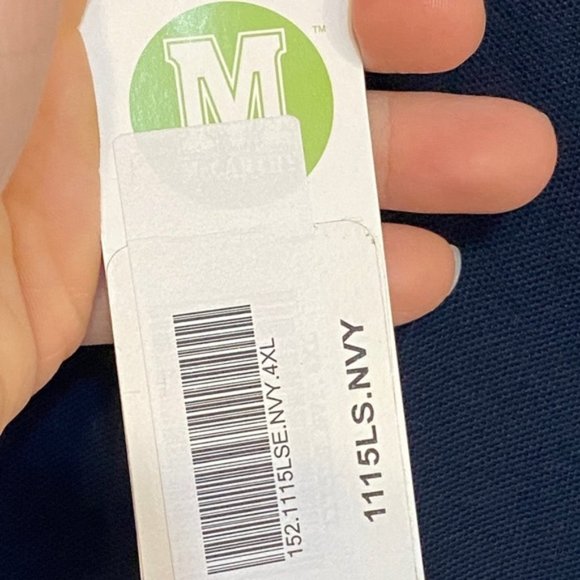 Mccarthy school uniform 4XL long sleeve polo blue - Picture 5 of 7